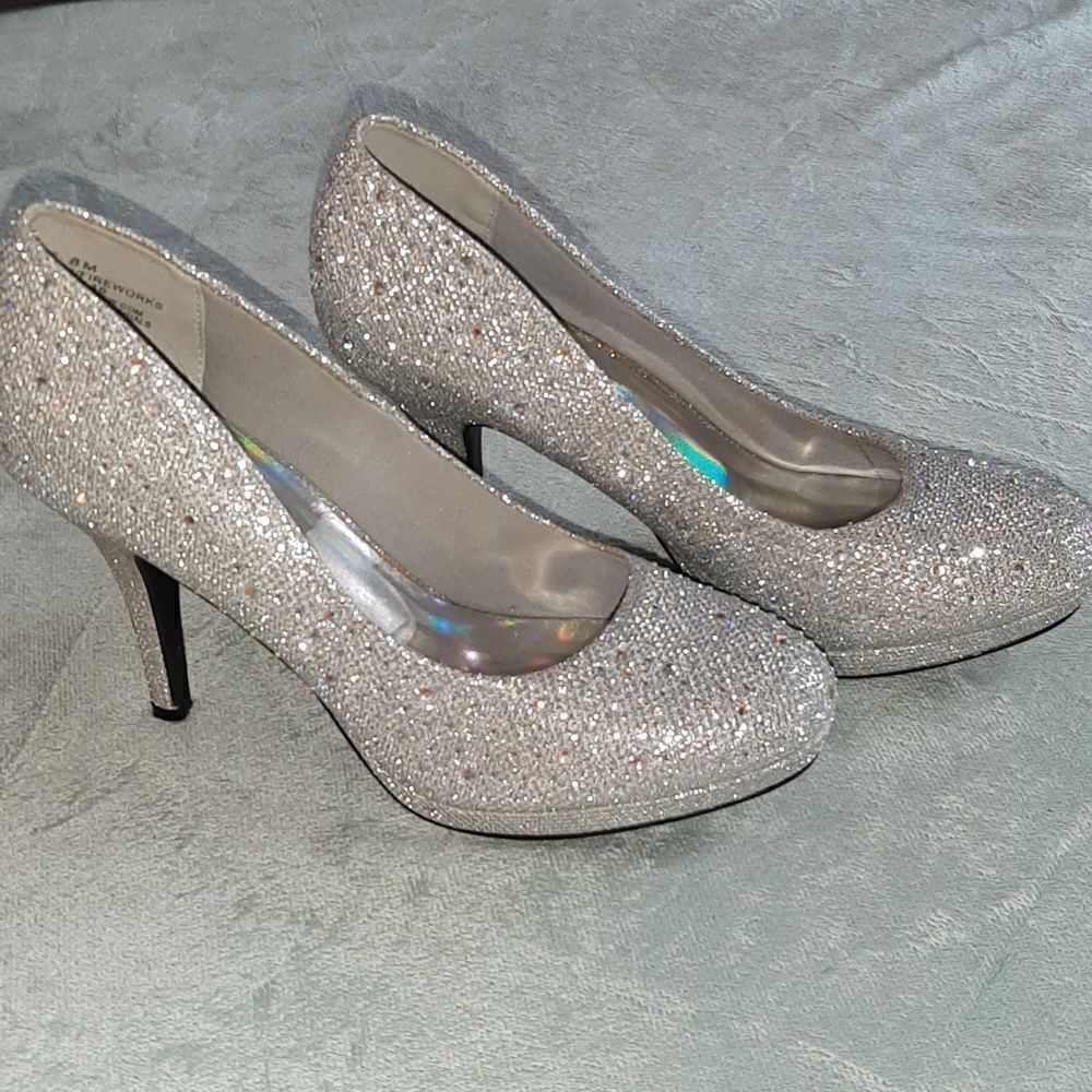Hot Tomato Fireworks Sparkle Pumps